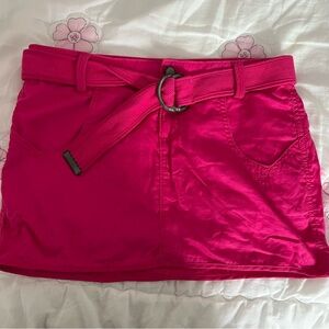 Vintage Hot Pink Armani Exchange Mini Skirt with Belt